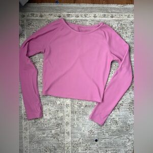 Elegant Pink Long Sleeve Women's Top